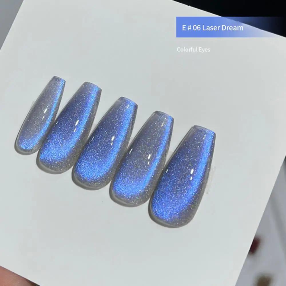 Crystal Magnetische Cat Eye Gel Nagellak Holografische Reflecterende Glitter Soak Off Uv Semi-Permanente Vernissen Manicure Nail Art