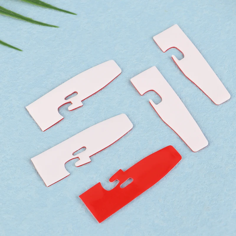 5Pcs Plastic Stick On Presser Foot Bottom For Overlocking Sewing Machine Plastic Presser Foot Leather Or PVC Light Fabric