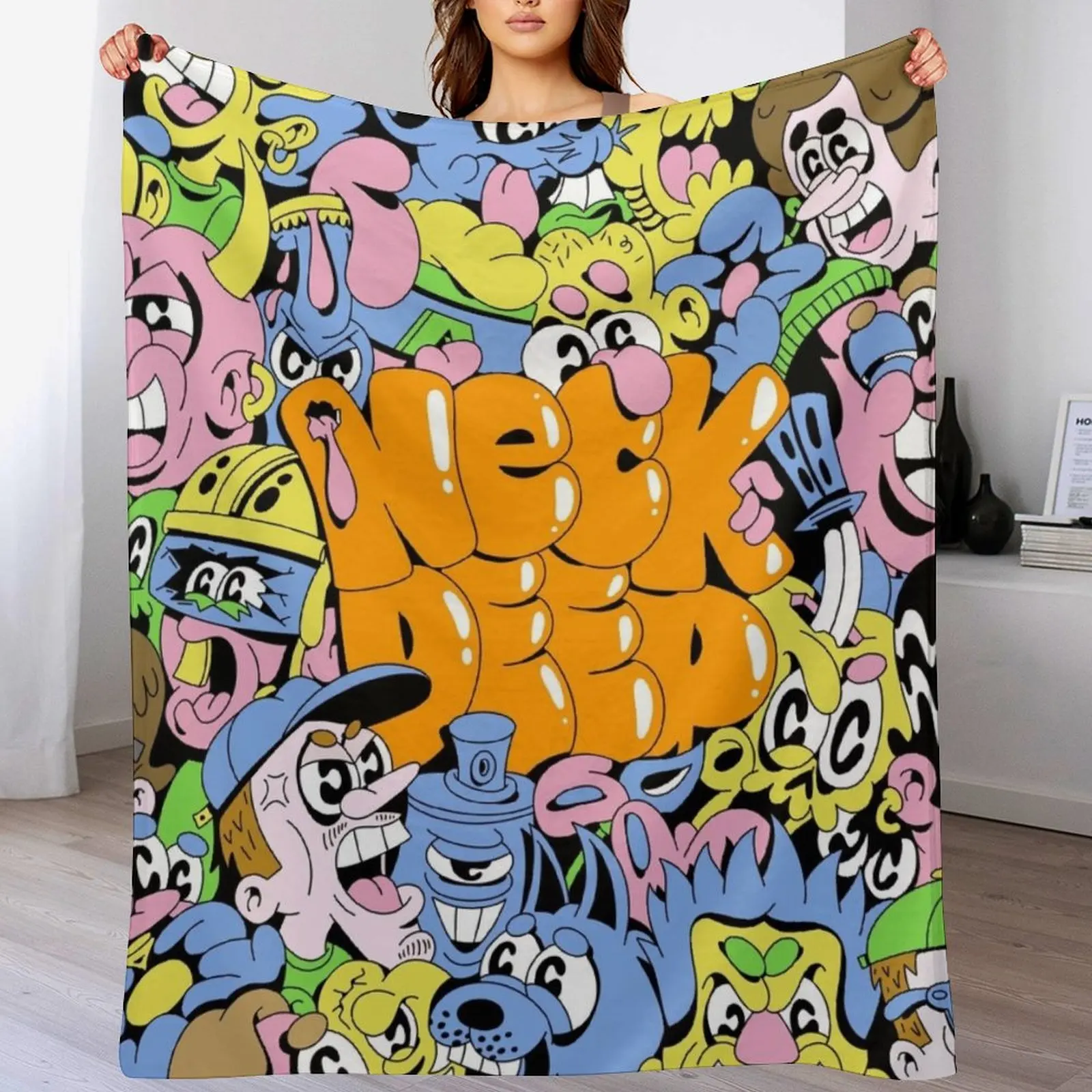 

neck deep tour 2024 Throw Blanket Luxury St blankets ands Blankets