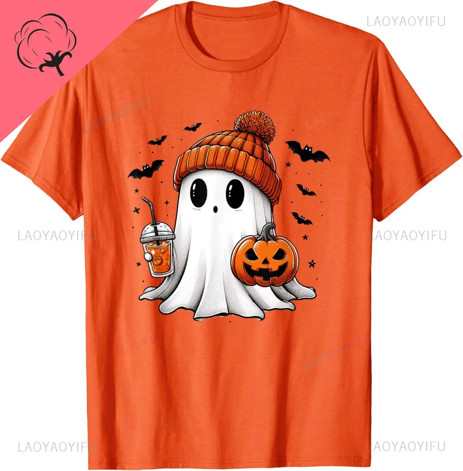 Halloween Shirt Halloween Women's Cotton TShirt Spooky Season Casual Fashion Loose Short Sleeve Man T Shirt Hipst Er Hip Hop Tee