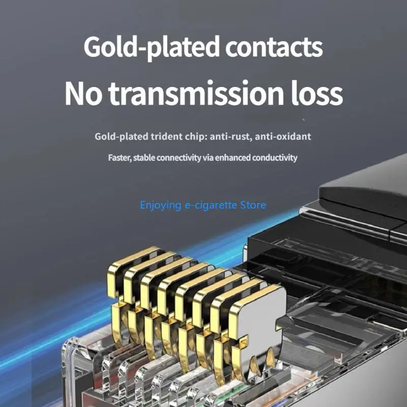 Cat8 Ethernet-Kabel 40 Gbit/s Abschirmung RJ45-Kabel Stabile Verbindung für PC-Router Y4QF – Detail 3