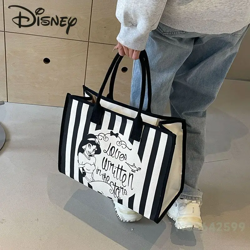 Disney New Women\'s Handbag Fashionable High Quality Women\'s Shoulder Bag Cartoon Versatile Large Capacity Girl Shopping Bag