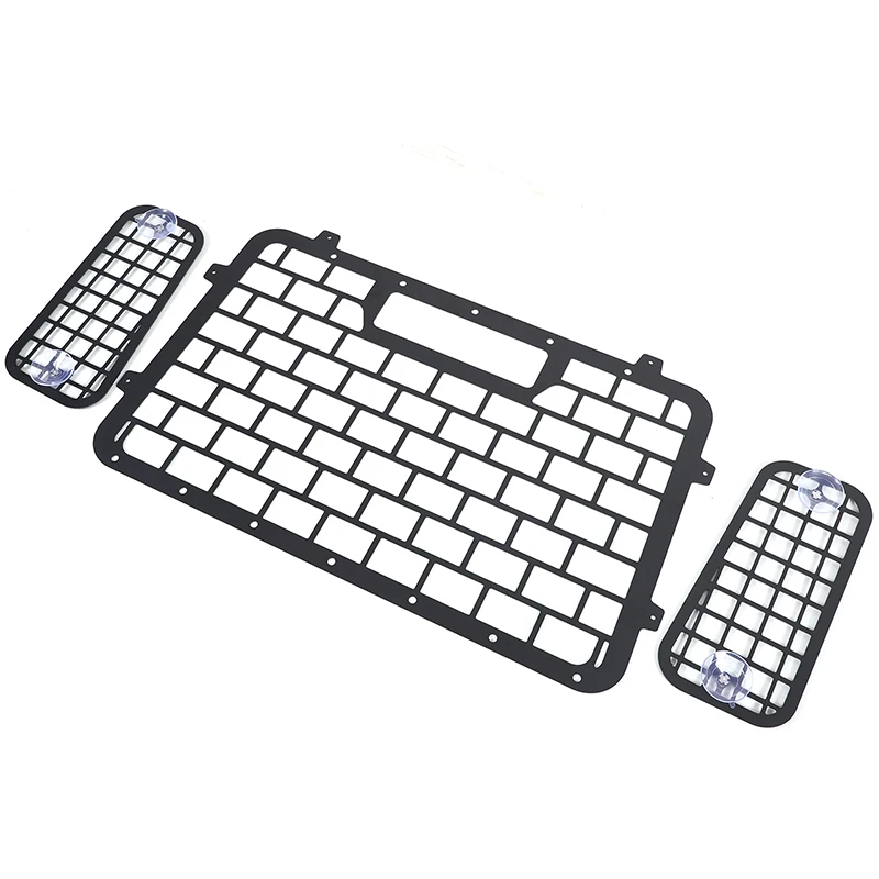 Pour Land Rover Defender 2004-2018 en alliage d'aluminium coffre de voiture hayon petite fenêtre verre sac suspendu plaque suspendue accessoires de voiture