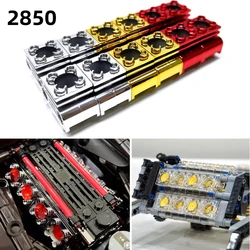 Accessoires de technologie de tête de moteur, galvanoplastie MOC, compatibles avec les briques de construction Lego, 2850 intervalles de moteur, nuits