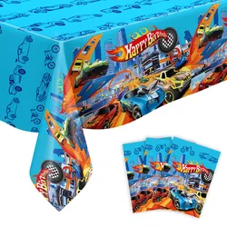 Hot Wheels Car Birthday Party Decoration Tableware Tablecloth Cup For Kids Baby Shower Serves Baby Shower Racing Cars Supplies