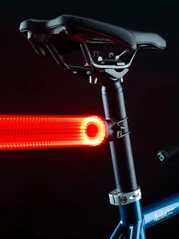 ROCKBROS Smart Bike Tail Light Bicycle Rear Lights IPX6 Waterproof Bike Lights for Night Riding with Type C Rechargeable