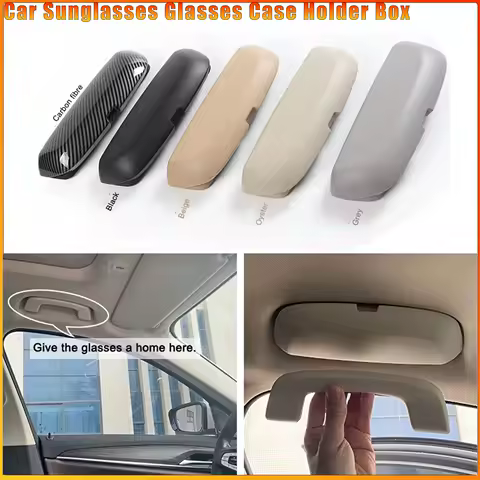 Durable Car Sunglasses Glasses Case Holder Box for Bmw F10 1 2 3 4 5 7 Series X1 X3 X4 X5 X6 F30 F15 F16 F34 G30 G01 G11 E70 E71