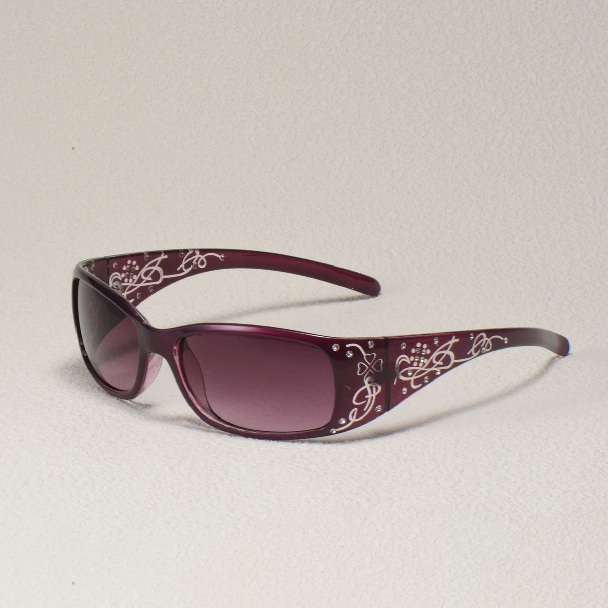 Musterdekoration, diamantbesetzte Sonnenbrille mit quadratischem Rahmen, Retro-Stil, täglich, klassisch, modisch, für Damen, Urlaub, Reisen – Detail 3
