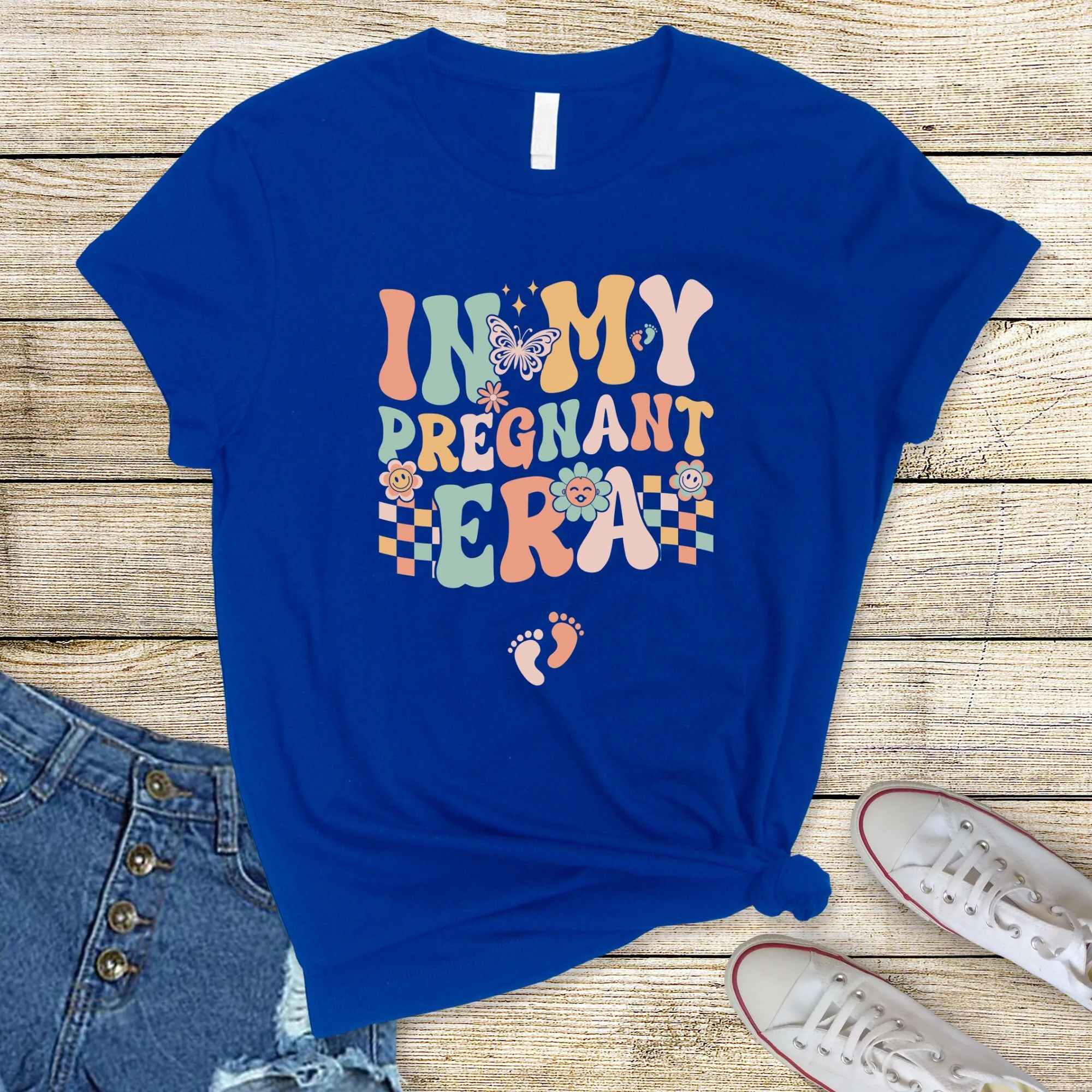 In My Pregnant Era T Shirt New Mom Pregnancy Announcement To Be For Cute Maternity