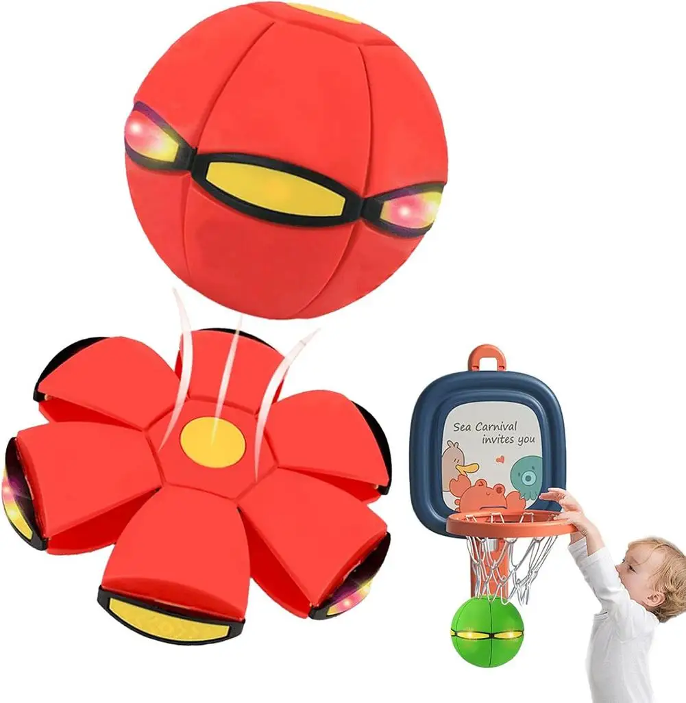 Outdoor Vliegende Schotel Bal Magische Vervormbare Elastische Sport Stepping Ball Ouder Kinderen Interactieve Kinderpuzzel Hondenspeelgoed