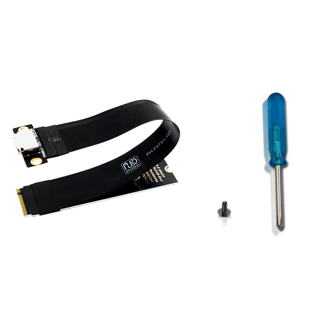 

Для M.2 NVMe к OCuLink SFF-8611 SFF-8612 Женский адаптерный кабель для ноутбука ПК Внешний PCIe 4.0 SSD Удлинительный кабель графического процессора