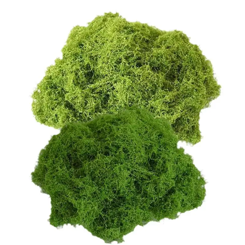 

100g Artificial Garden Grass Simulated Moss Plant Micros Landscape Rockery Terrain Powder Landscaping Artificial Lawn Moss Yarns