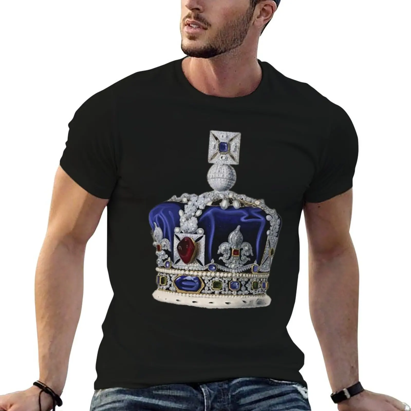 Queen Victoria_s Crown T-ShirtT-Shirt man t shirt oversized t shirt cotton graphic tees plain white t shirts men