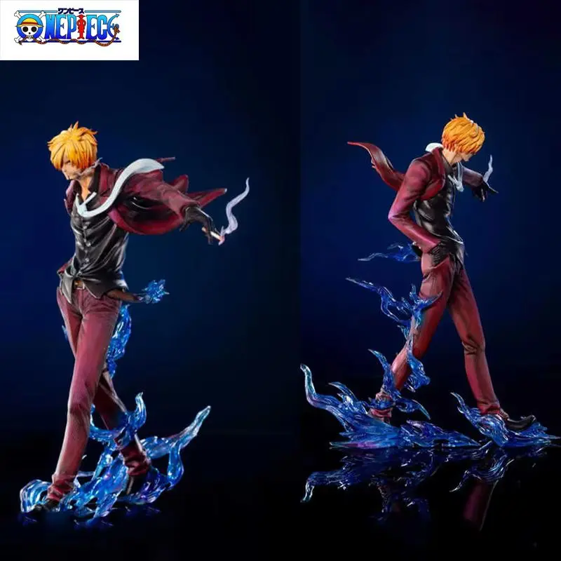 25 cm One Piece Anime Passerella Sanji Action Figures Pvc Gk Statua Modello Desktop Collezione Room Ornament Giocattoli per bambini Regali di Natale