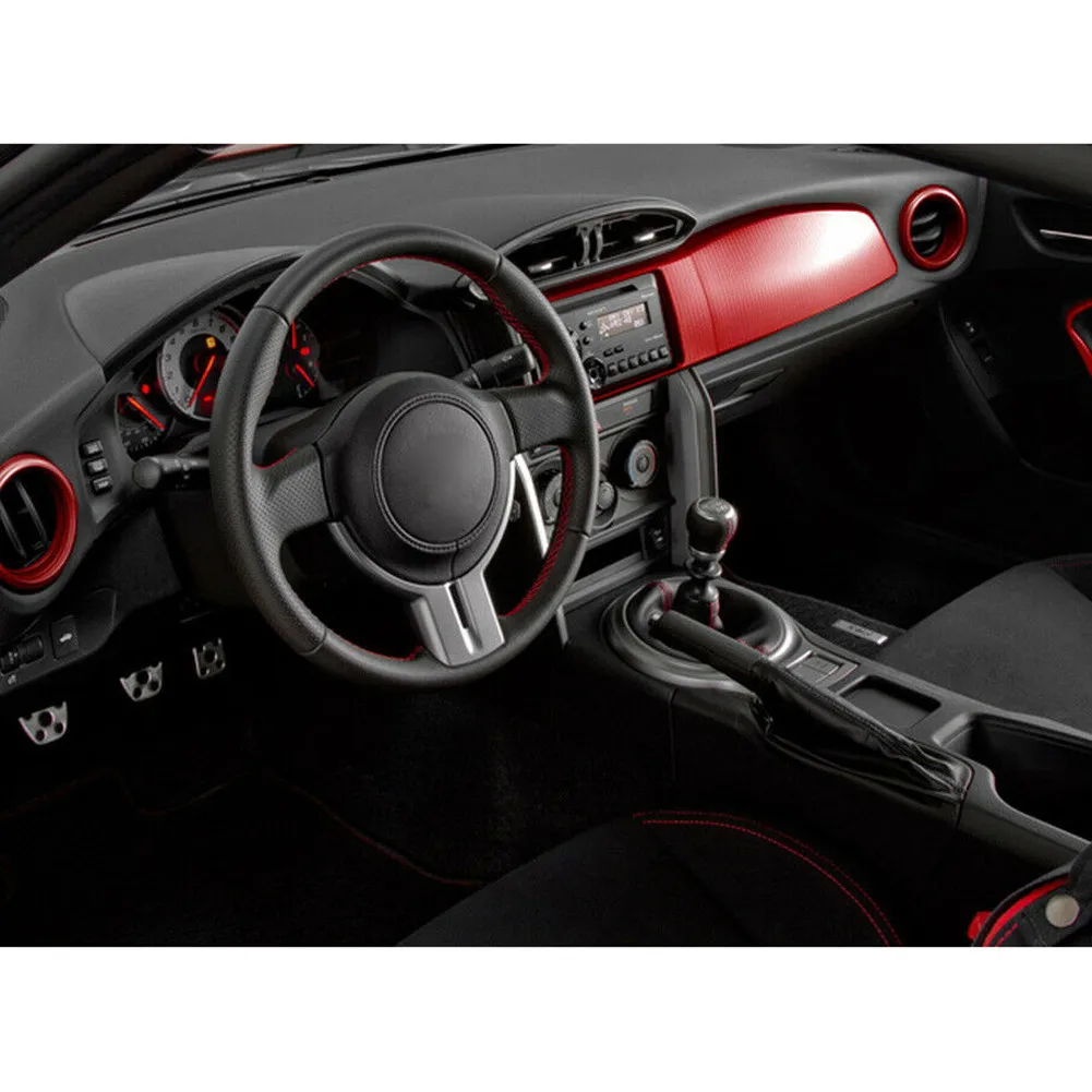 Outlet Ring Cover Red Trim Vent Cover Decoration For Scion FR-S for toyota 86 for brz Interior Opening 2pcs AC Aluminum
