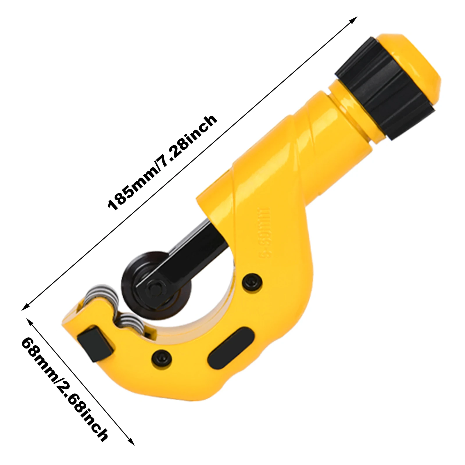 Deli Pipe Cutter, 5-50mm Tubing Cutter, PVC Pipe Cutter Heavy Duty Conduit Cutter for Thin Copper PVC Aluminum Pipes Brass Pipe