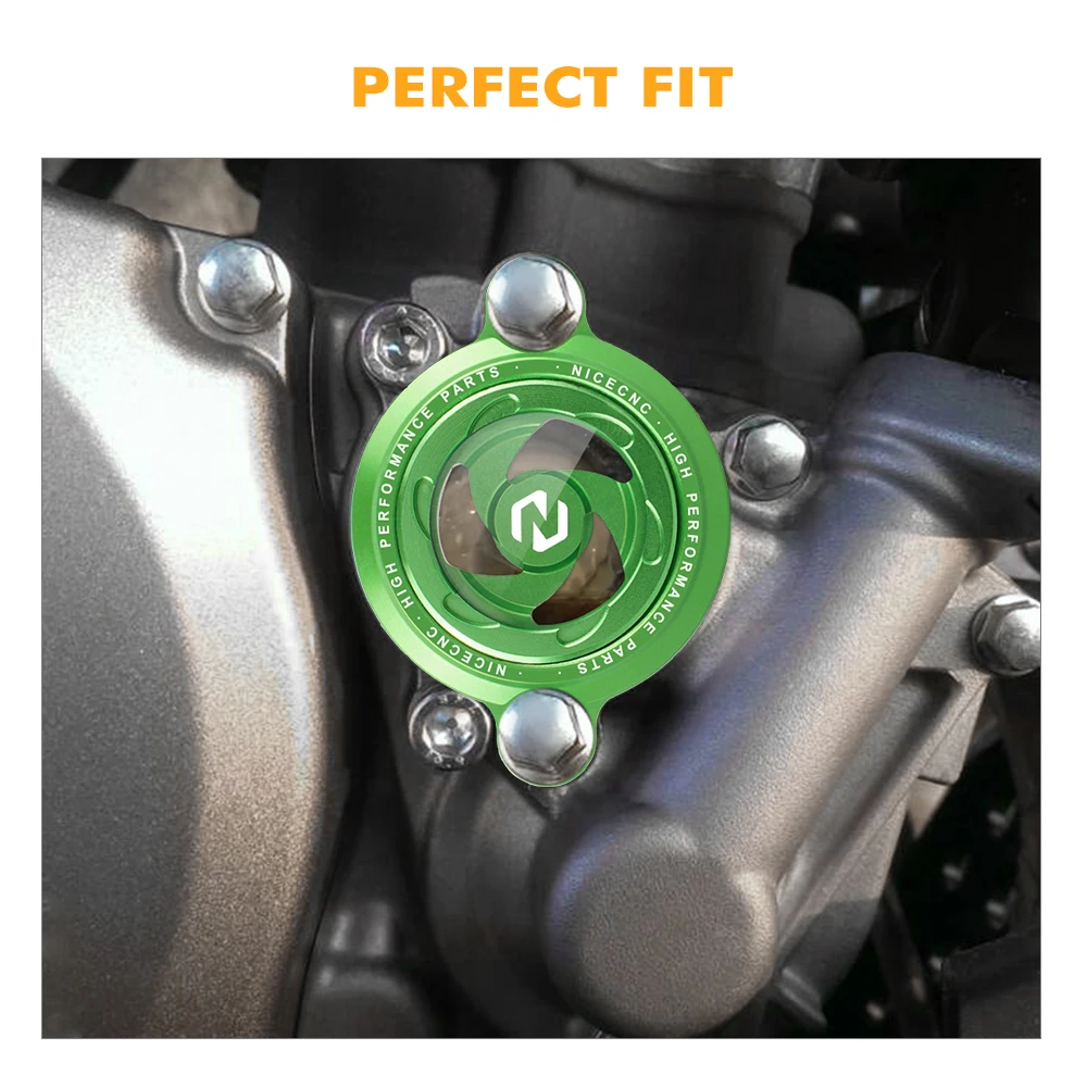 

NICECNC For Kawasaki KX250F 2005-2019 KX250 2019-2022 KX250X 2022 KX250XC 2021 Motorcycle Transparent Engine Oil Filter Cap