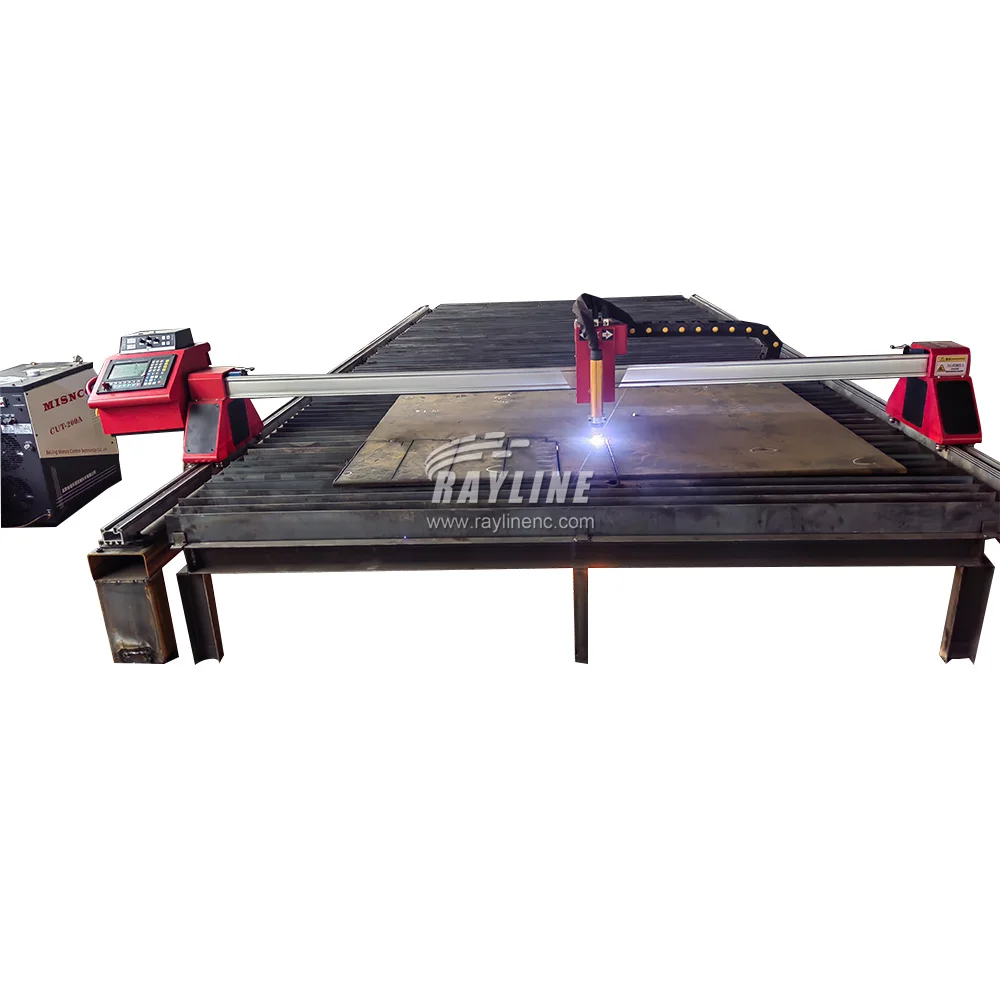 1530 5*10ft Gantry CNC Flame and Plasma Dual-Purpose Cutting Machine DXF DWG Format CNC Metal Carbon Steel Stainless Cutter