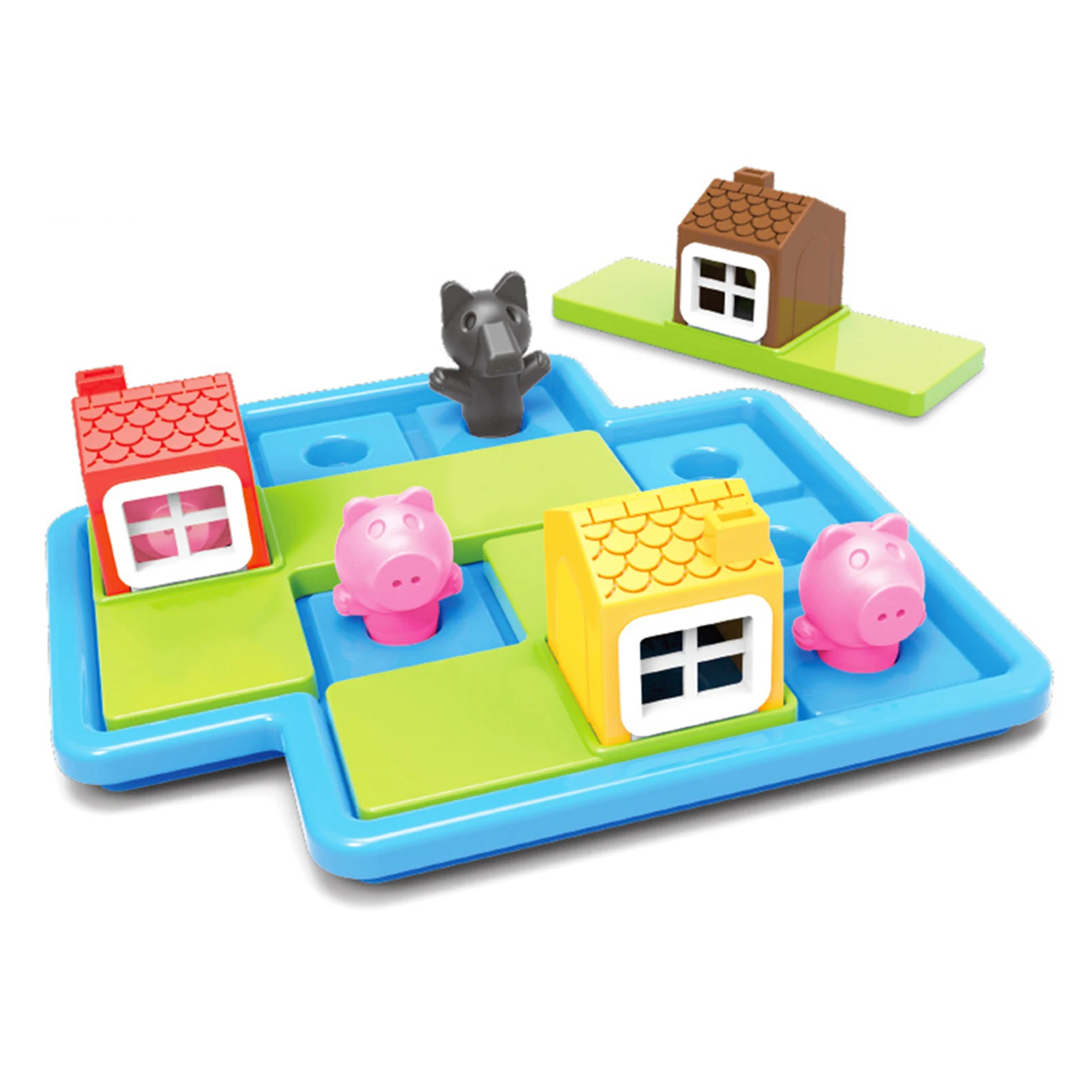 Drei Schweine 3D-Puzzle, lässige Brettspiele, frühes Entwicklungsspielzeug für Kinder, 19 x 19 cm