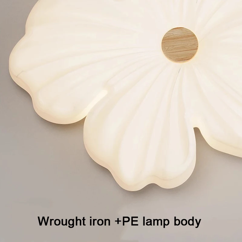 Modern Bedroom Ceiling Light Home Decor LED Chandelier For Living Room Children's Nursery Dining Table White Flower Pendant Lamp