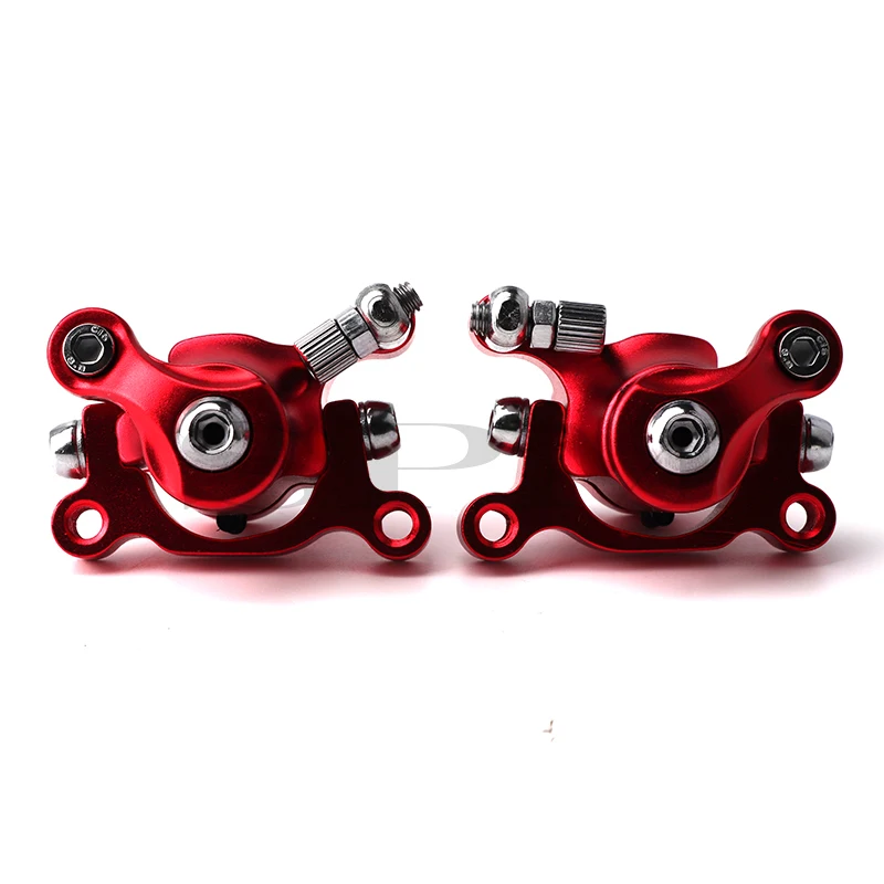 Line Pulling Disc Brakes 120mm 140mm Front/Rear Disc Brake Caliper For Electric Scooter Rear Wheel Aluminum Alloy Brake