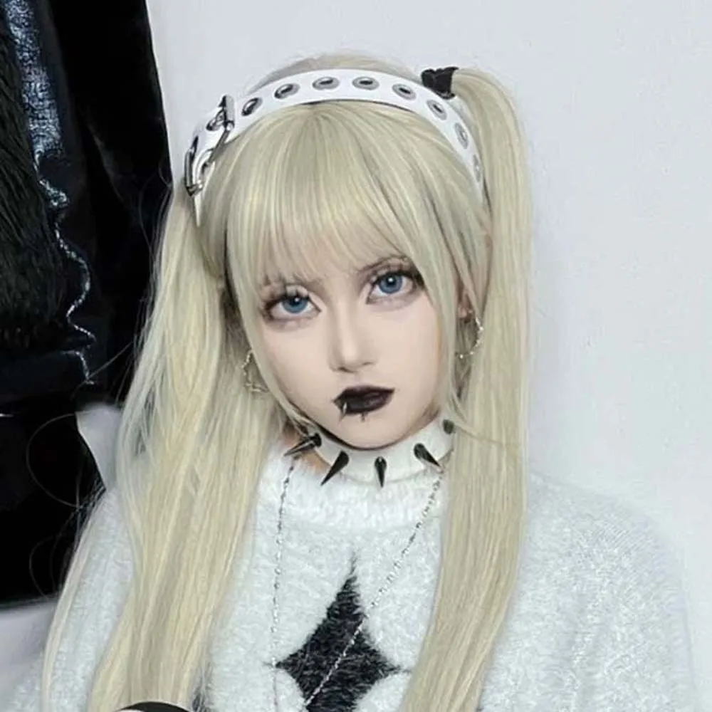 

Metal Hollow Out Steampunk Hair Hoop Rock-inspired Gothic Punk Rivet Headband Y2K Headwear Leather Buckle Hairband Outdoor