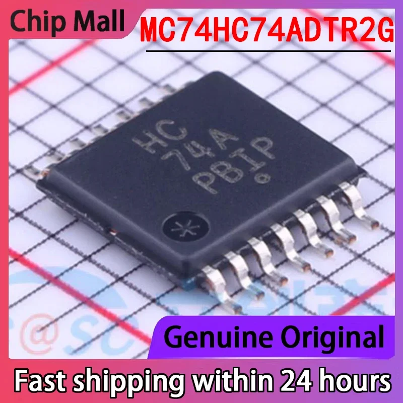 10PCS New MC74HC74A…