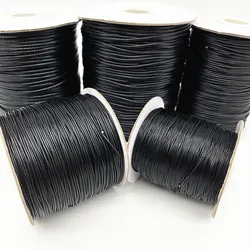 5 Yards/lot 0.5mm 0.8mm 1mm 1.5mm 2mm Waxed Cotton Cord Rope  Thread  String Strap Necklace  for Jewelry Making