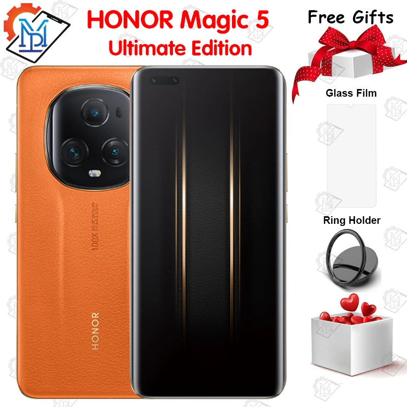 

2023 оригинальный Смартфон HONOR Magic 5 Ultimate Edition 5G 6,81 "экран 120 Гц Snapdragon 8 Gen 2 IP68 пыль/вода