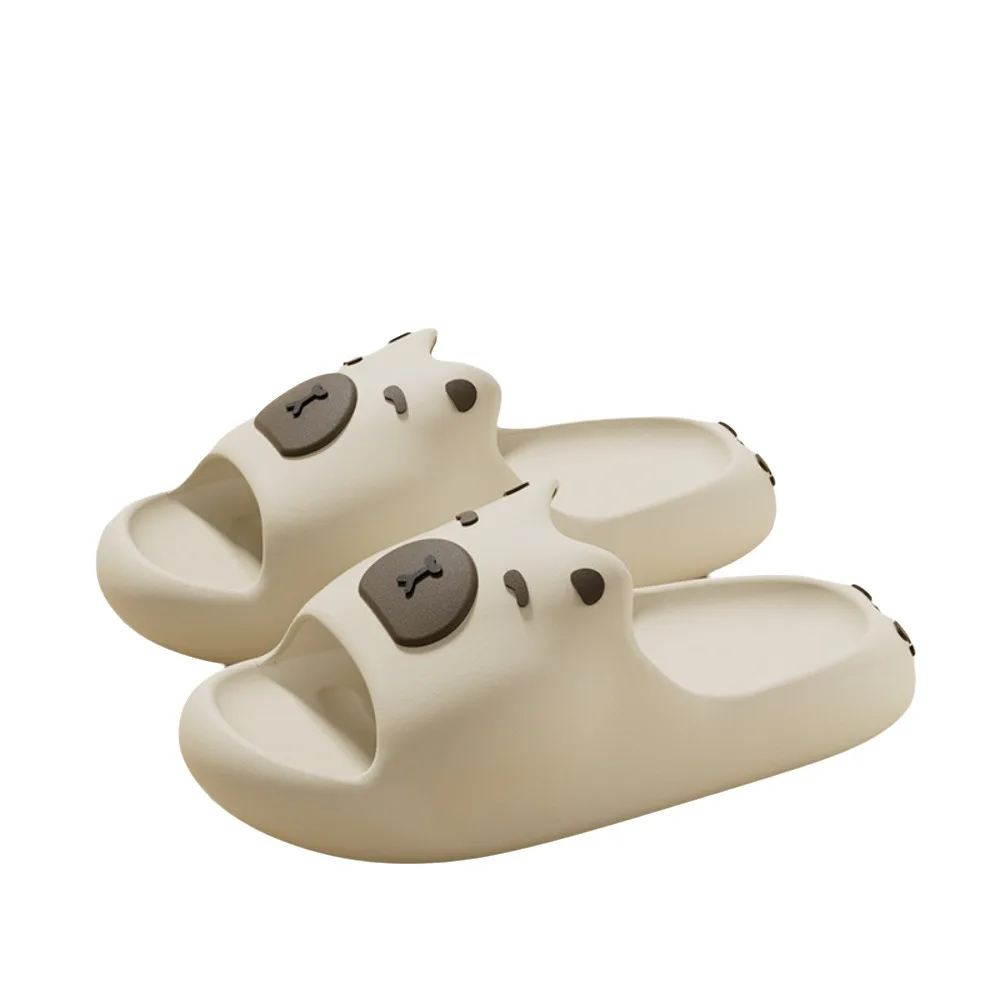 الإبداعية Kawaii كابيبارا النعال إيفا المضادة للانزلاق الصنادل الداخلية سميكة الكرتون سميكة وحيد النعال زوجين