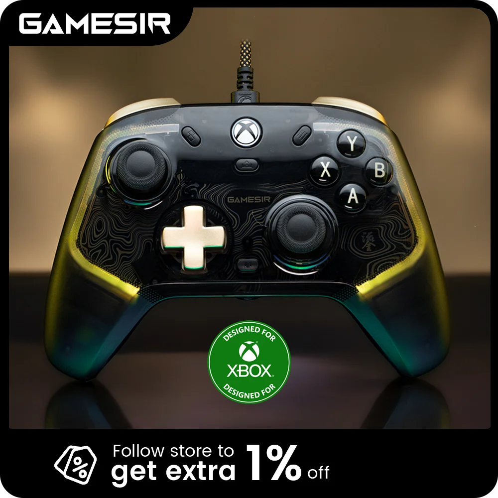 Gamesir kaleid flux xbox gaming controller kabel gebundenes gamepad für xbox serie x, xbox series s, xbox one, mit halle ffekt joystick