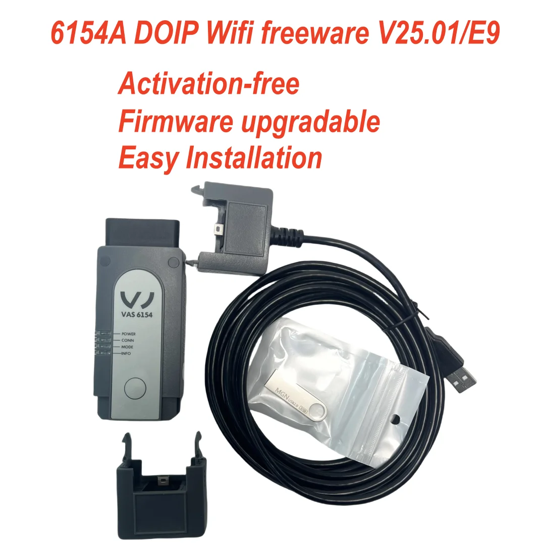 

Newest online VAS 6154A DOIP Free V25.0.1software and Engineer Version V19.0 Supports USB WIFI OBD2 Scanner Diagnositc Tool