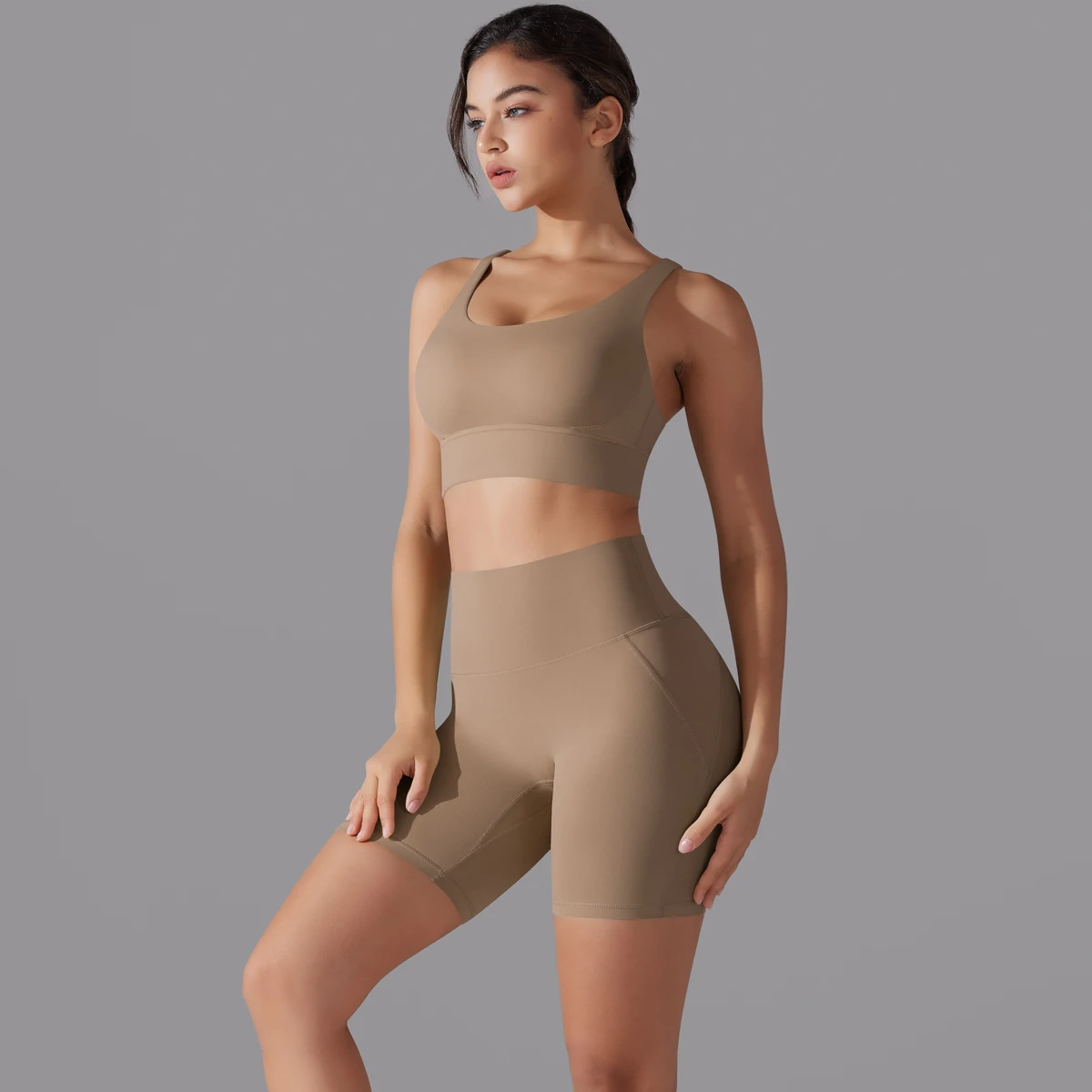 Women Fitness Crop Top Shockproof Sports Bras Women Sexy Yoga Vest Quick Drying Cycling Workout Gym Shorts image 3