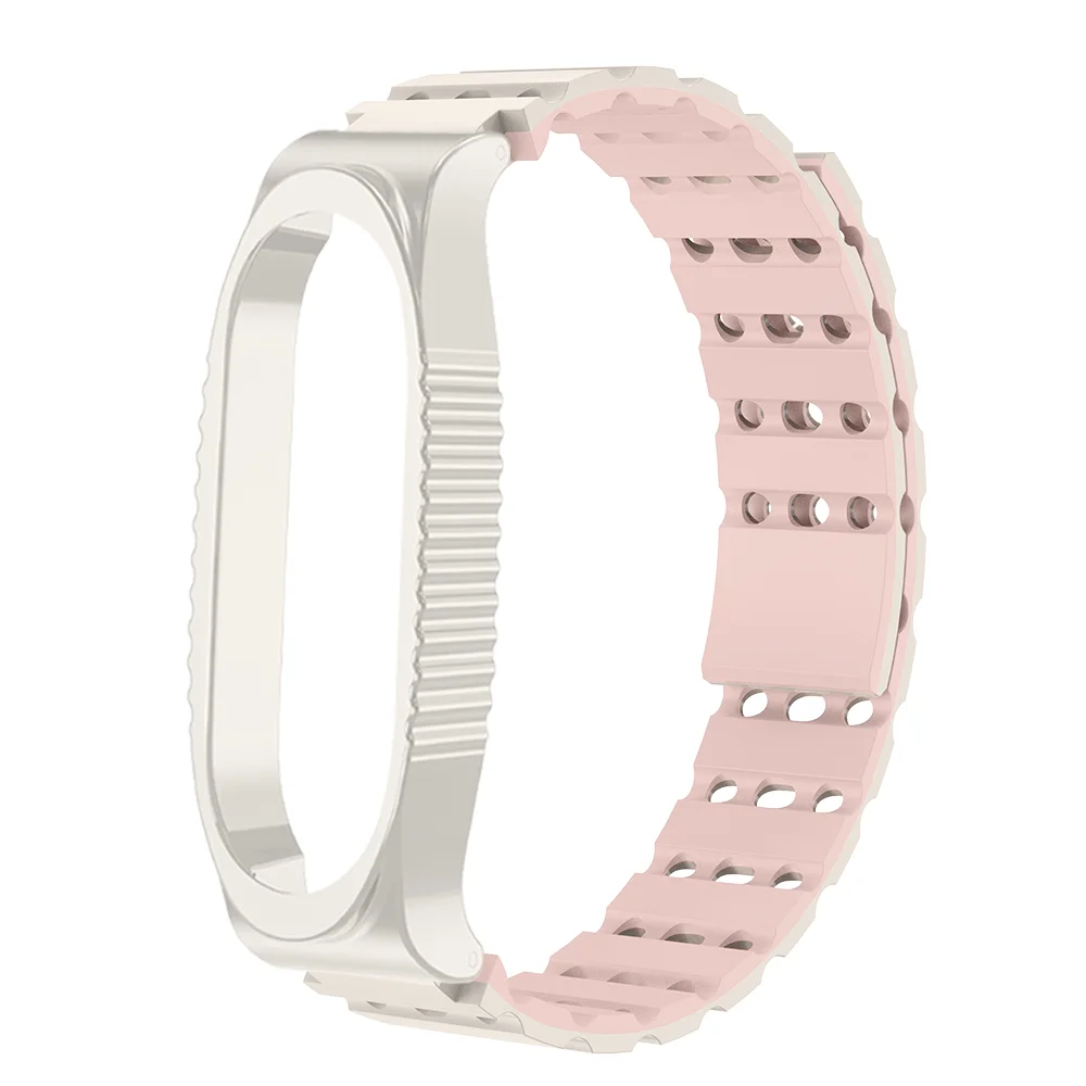 Quick Release Magnetic Strap For Xiaomi Mi Band 3 4 5 6 7 8 9 Breathable Air Holes +Case Sweatproof Silicone Sport Band Correa