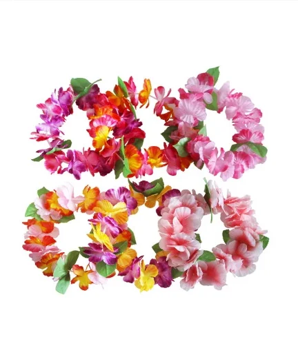 3Pcs/lot High quality Hawaii Head Ring Bracelet Stage Prop Flower Headwear  Party Supplies Favors Celebrations and Decor