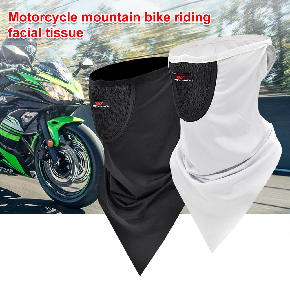 Motorcycle Mountain Bike Riding Face Towel Male Ice Silk Mask Sunscreen Face Towel Triangle Scarf Head Scarf Riding Scarf