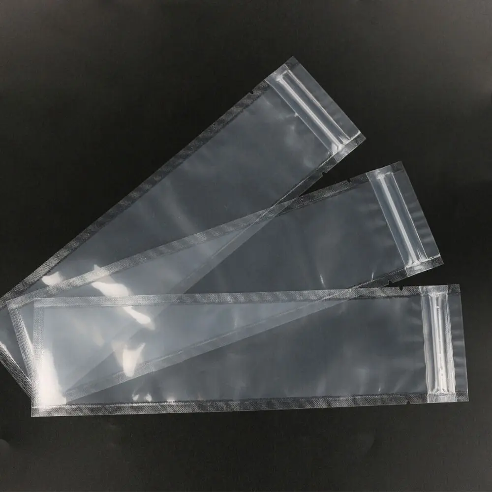 Transparent Ice Cream Bag Reusable Ice Popsicle Bags with Funnel Zip Lock Ice-Making Bags for Summer