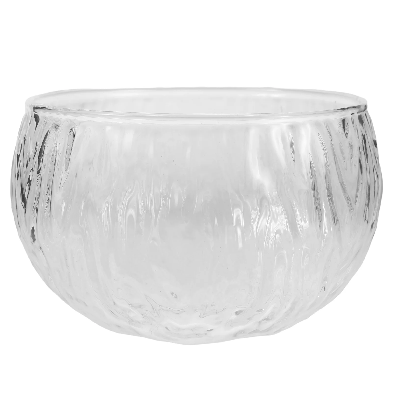 

560ml Hammered Glass Matcha Bowl Traditional Chawan Clear Round Dishes Heatproof Whisking Mixing Porridge Tea Matcha Bowl