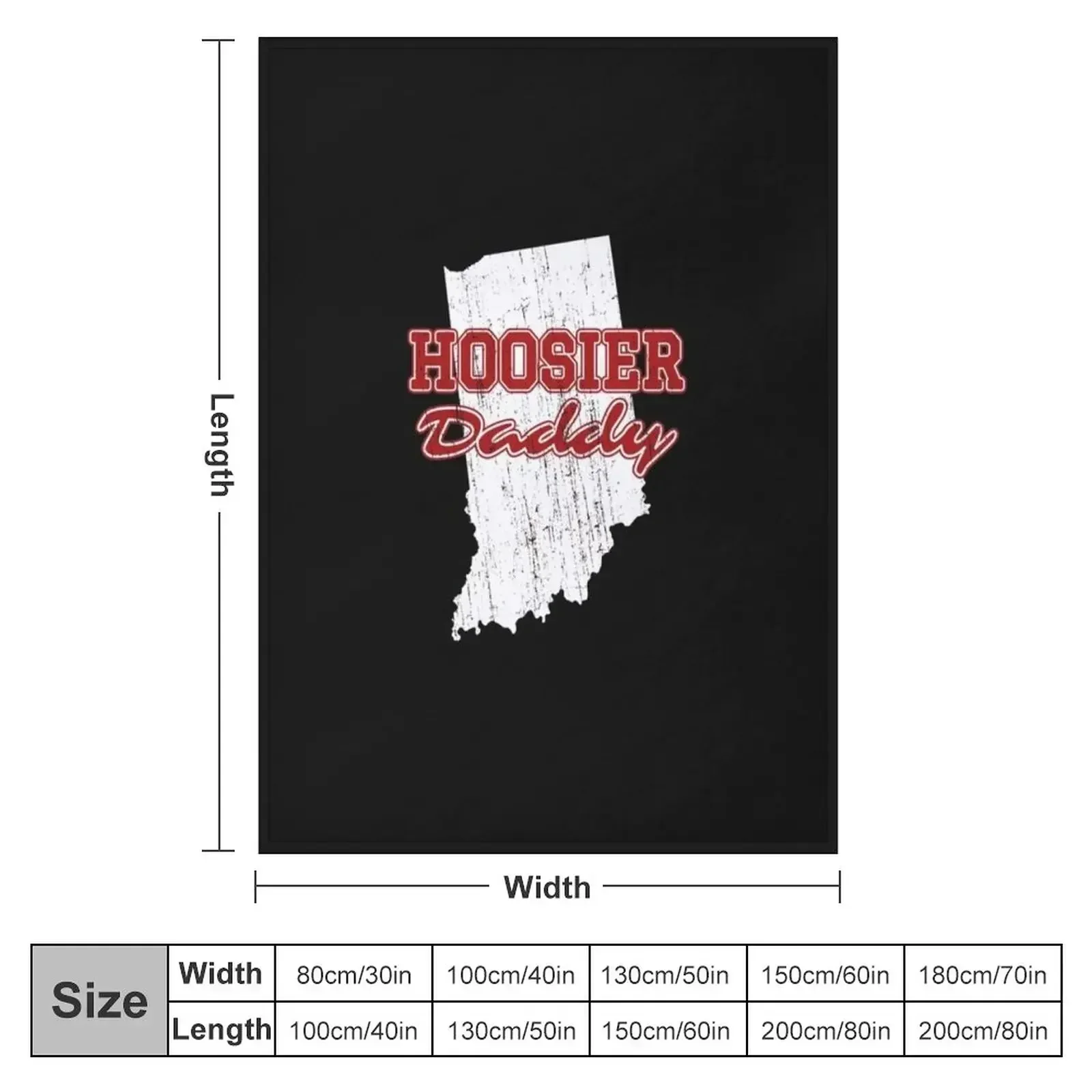 Hoosier Daddy - Indiana State Pride Essential T-Shirt Throw Blanket Luxury St Loose Bed Heavy Blankets