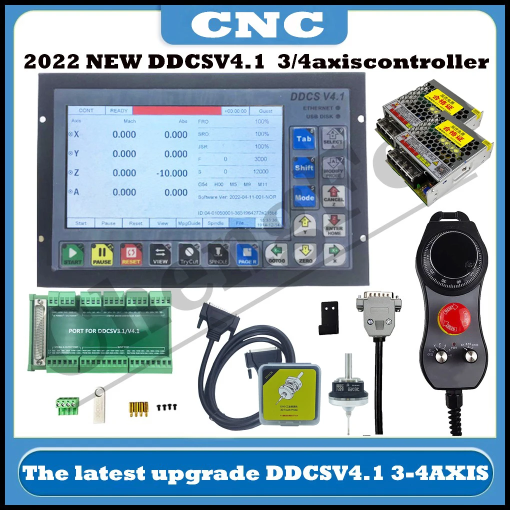 

DDCSV3.1 upgrades DDCSV4.1 3/4 axis CNC offline controller instead of mach3 for engraving machine, milling machine, etc.