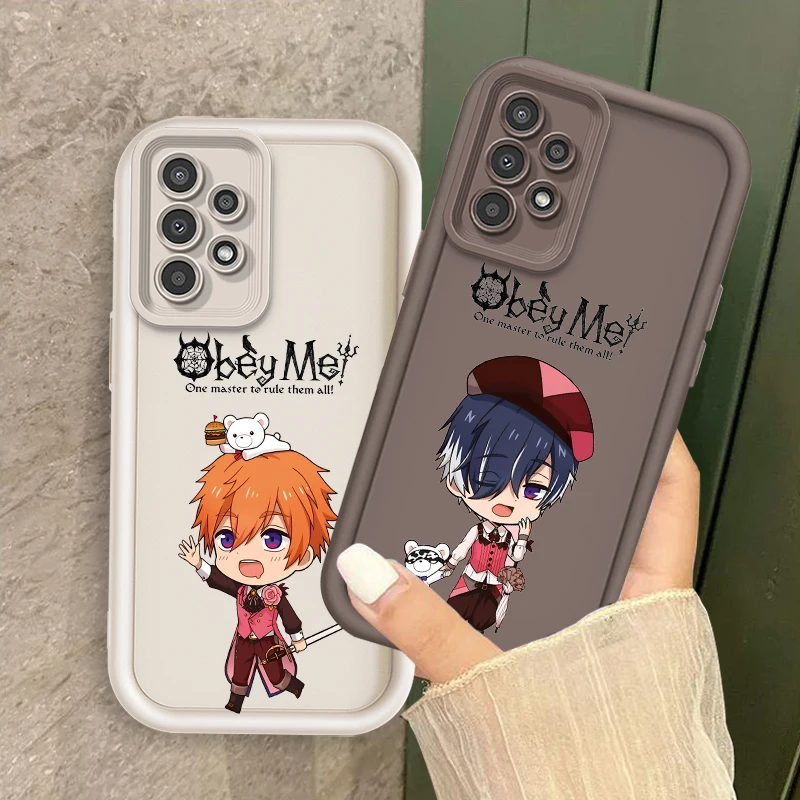 Obey Me Anime Cute For Samsung A73 A71 A54 A53 A52 A51 A33 A32 A21S A14 A13 A12 A03 A04 A05 5G Eye Ladder Soft Phone Case