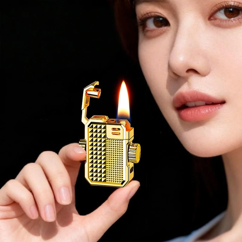 

Creative Small Square Brick Intelligent Voice Controlled Induction Ignition High-end Multifunctional Lighter As A Gift for Men