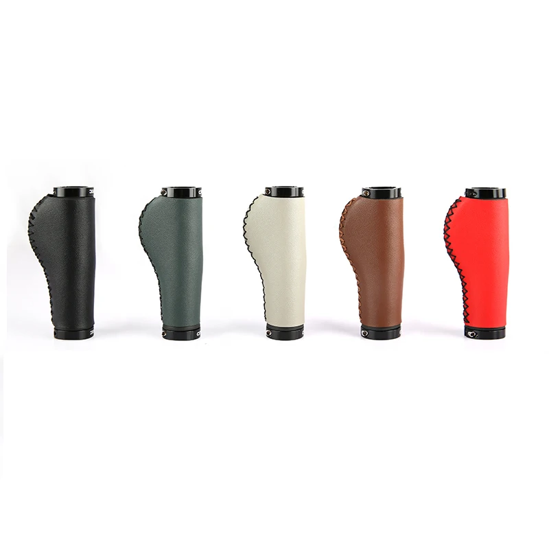 AliExpress NONE CXWXC 1 Pair Bicycle Grips MTB Road Bike Anti-Skid Shock Absorption Lockable Fiber Leather Cycling Ergonomics Handlebar Grips