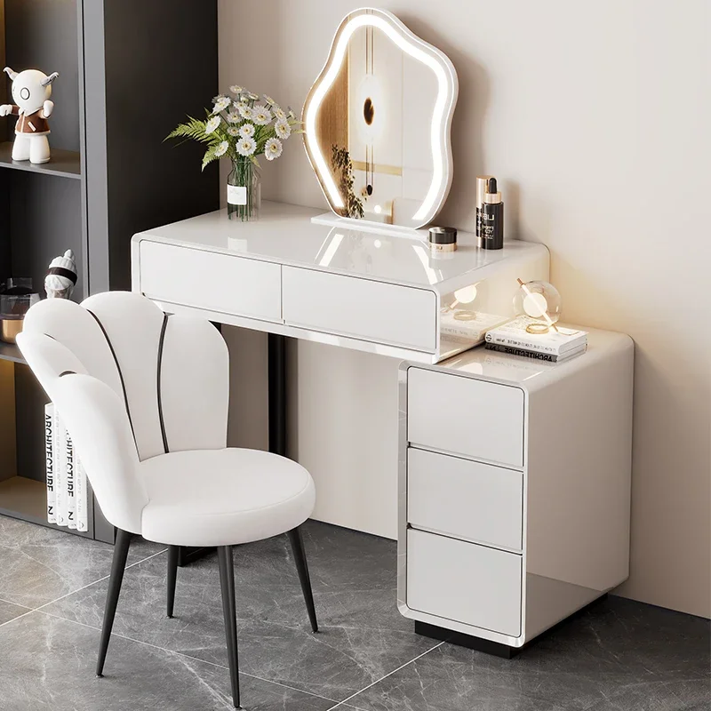 

Storage Drawers Dressing Table Cabinet Living Room Mirror Dressing Table Console Tocador De Maquillaje Set Bedroom Furniture