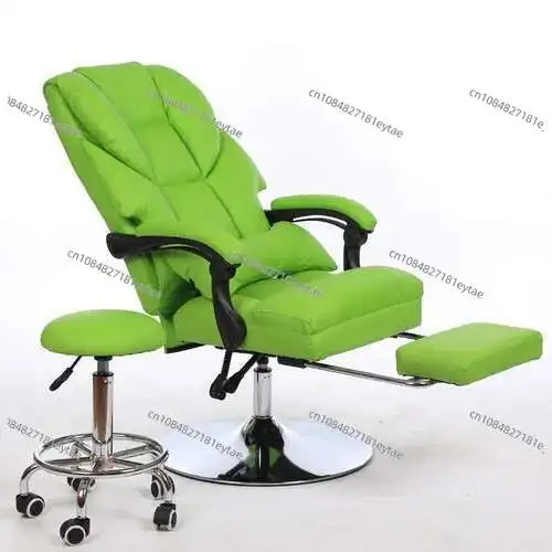 Silla De salón De lujo plegable, Barbería, Silla De salón De cuero moderna portátil, Protector De piernas, Silla De Barbero, muebles comerciales