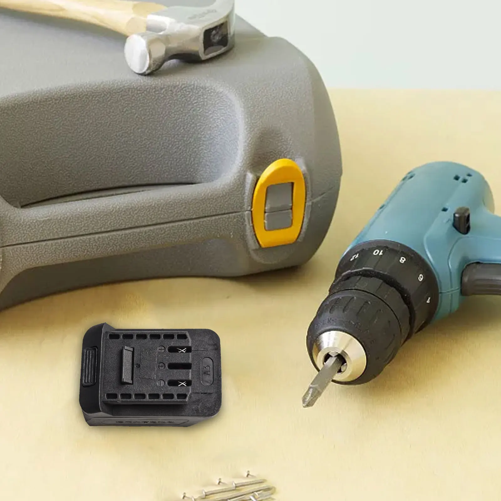 Convertitore Adattatore Convertitore Batteria Plastica Robusto Nero Per Batteria Dayou Per Macchine A3 Per Macchine A3