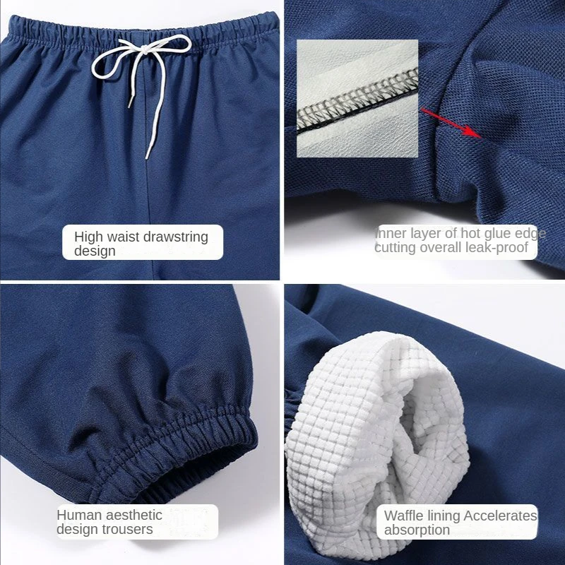 Pantalones impermeables para incontinencia, pañal de tela, almohadillas para incontinencia para adultos contra fugas y mantenerse seco mientras