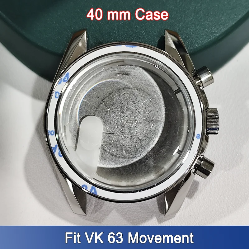 Top 40mm Cassa per orologio VK 63 20mm Custodie per cinturini per orologi Moon Lunar Pattern Sostituzione orologio da polso Accessorio Parti di modifica