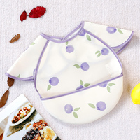 Kangobaby #My Soft Life# New Waterproof Baby Sleeveless Feeding Bib Fashion Full Body Cover