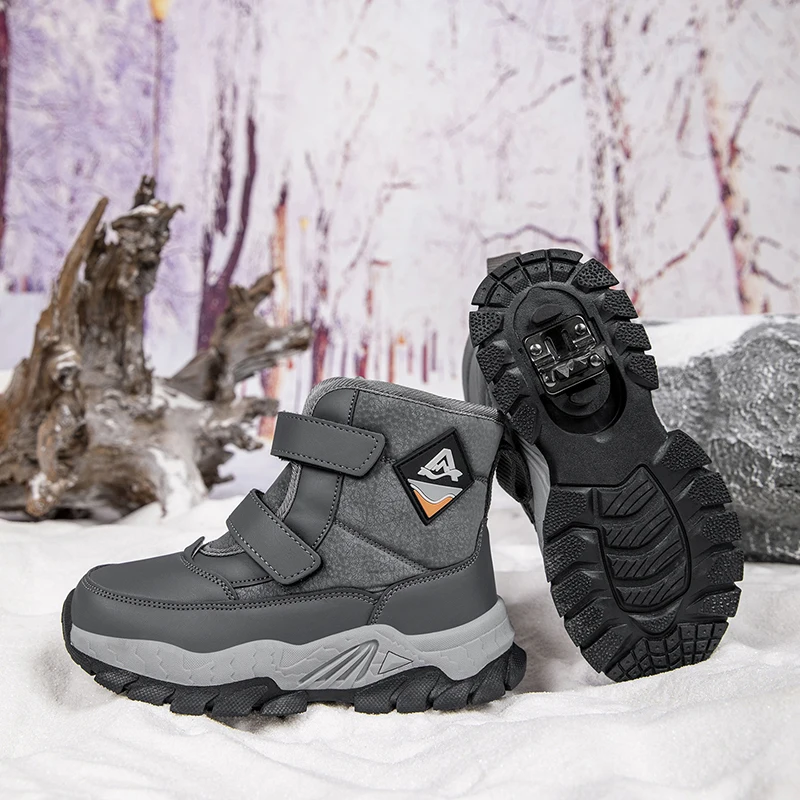 الشتاء الساخن بيع عالية أعلى أحذية رياضية دافئة للأطفال مقاومة للاهتراء مستقرة الثلوج الاحذية مريحة العصرية عارضة الأحذية